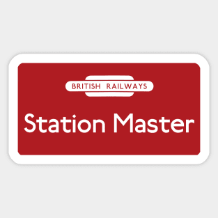 BR Station Master sign Sticker